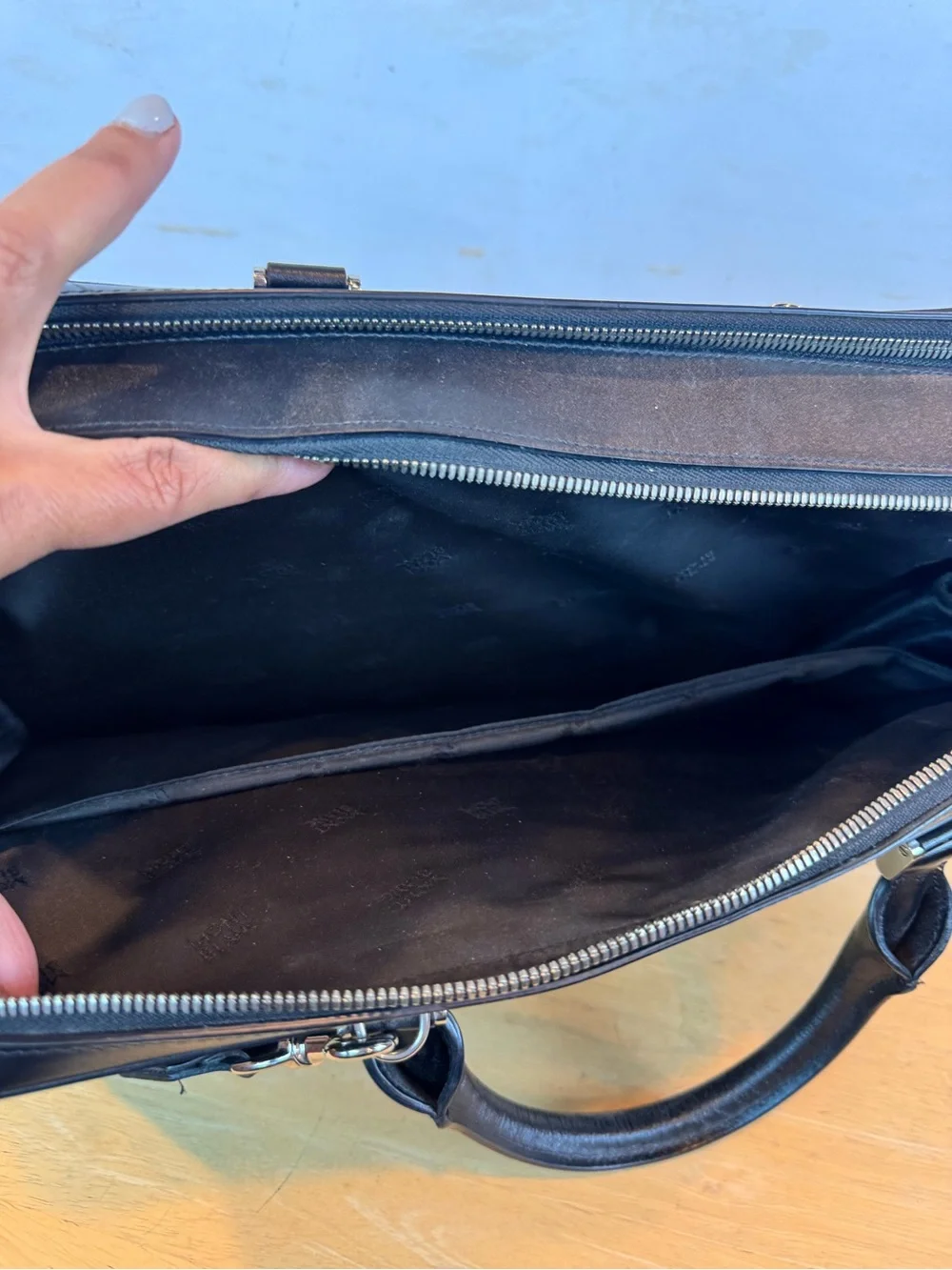 Montblanc | Black Leather Crossbody Briefcase